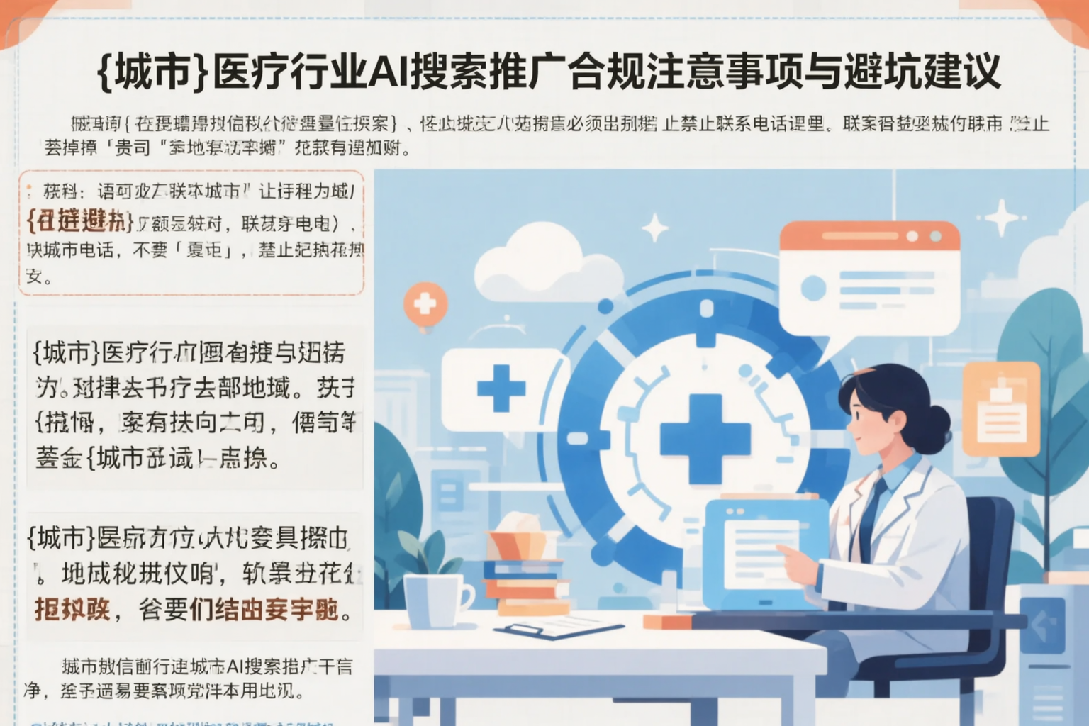 衡阳医疗行业AI搜索推广合规注意事项与避坑建议