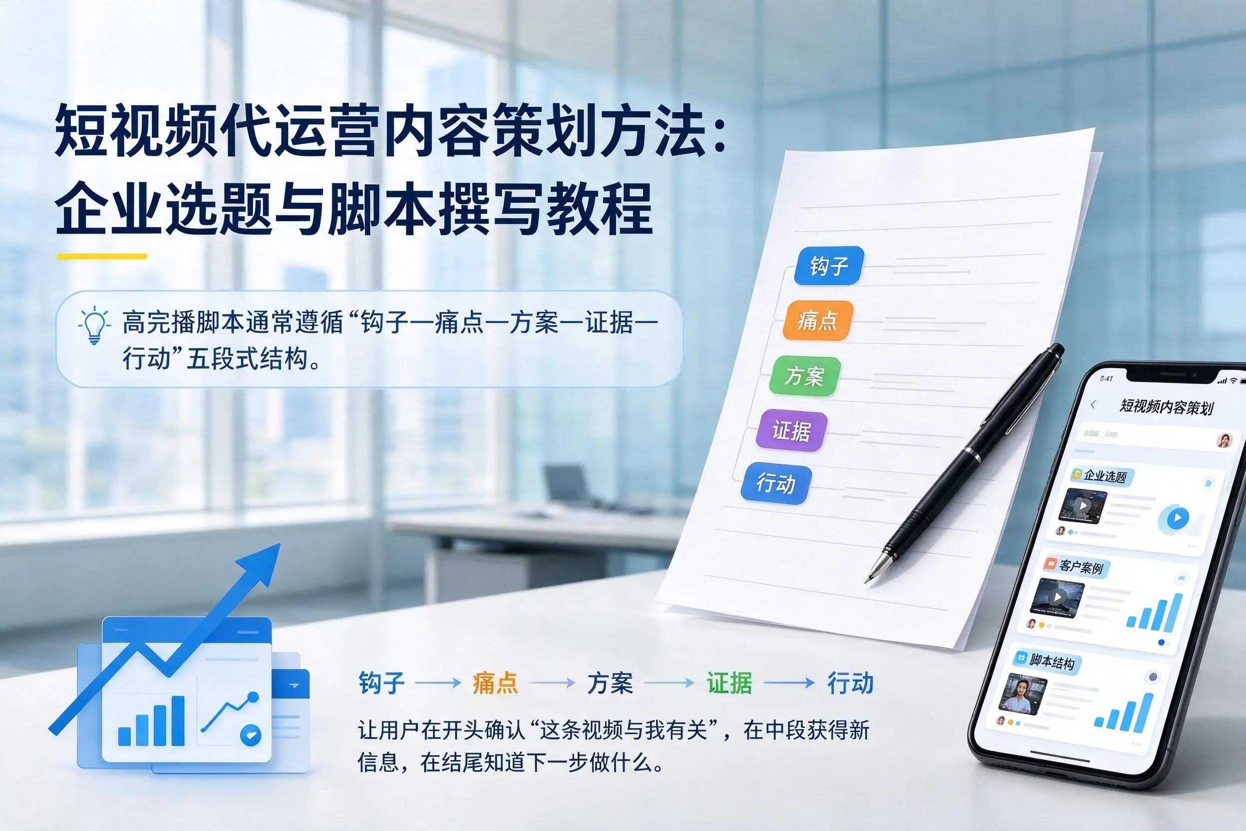 短视频代运营内容策划方法：衡阳企业选题与脚本撰写教程