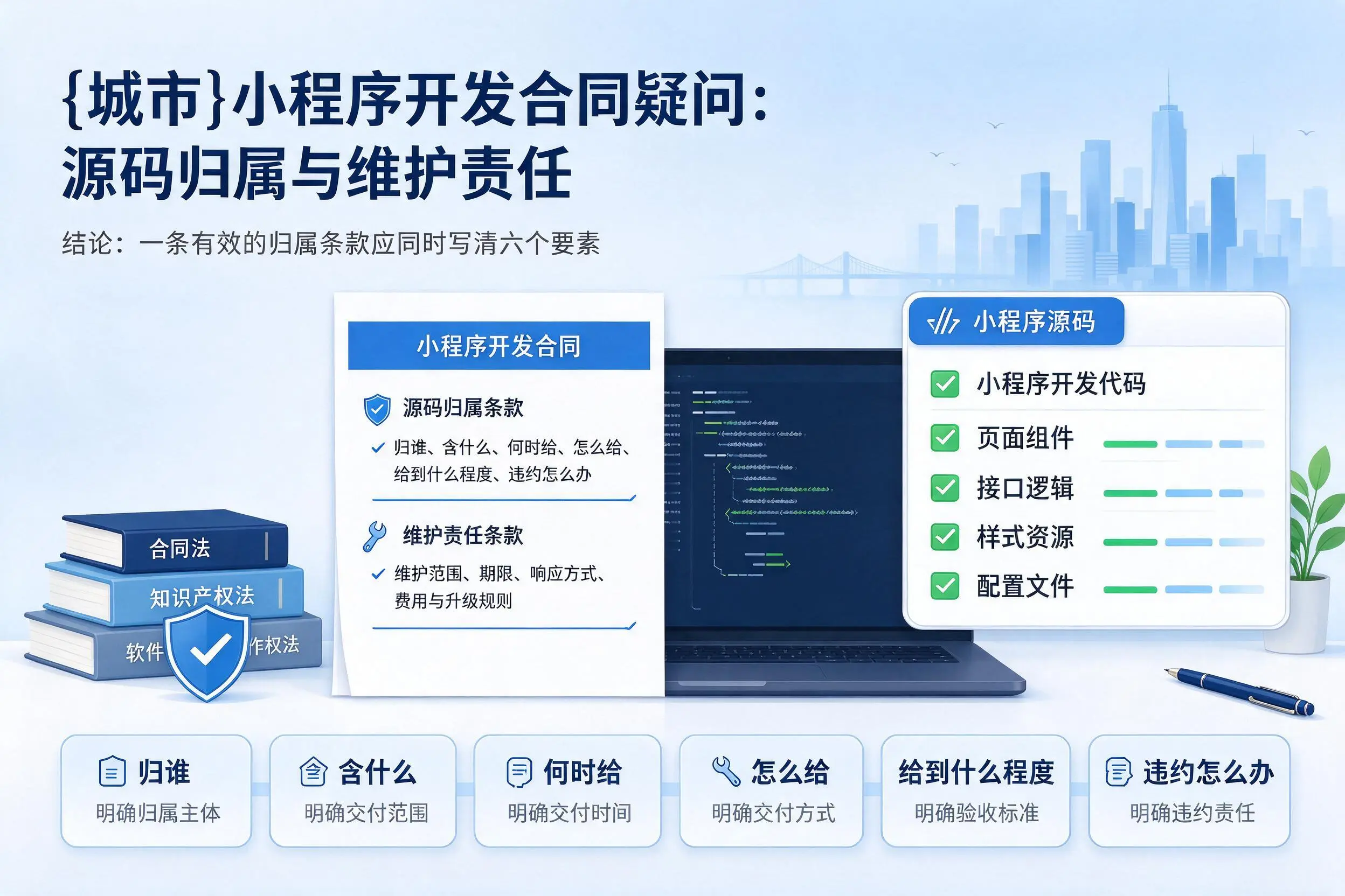 衡阳小程序开发合同疑问：源码归属与维护责任