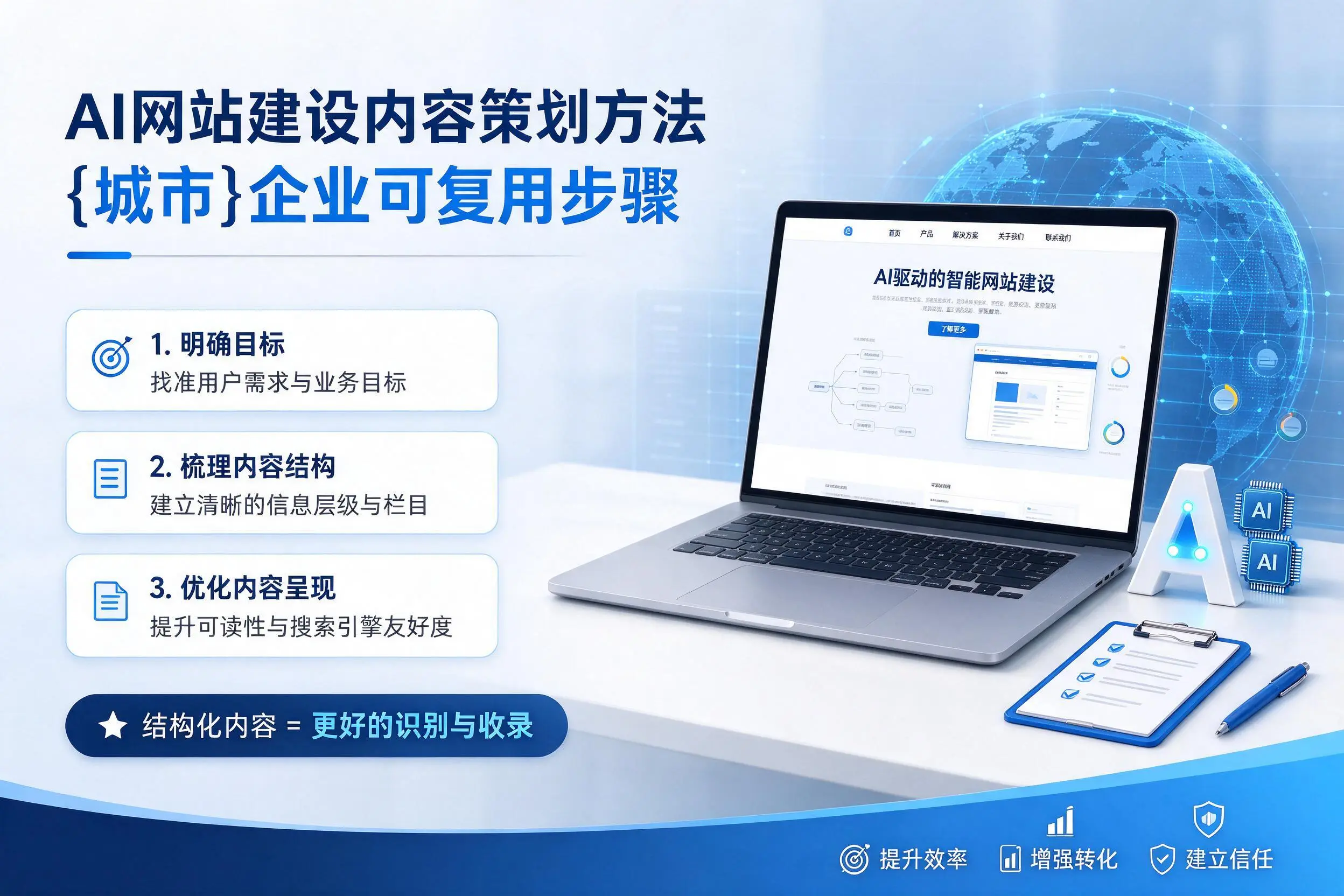 AI网站建设内容策划方法，衡阳企业可复用步骤